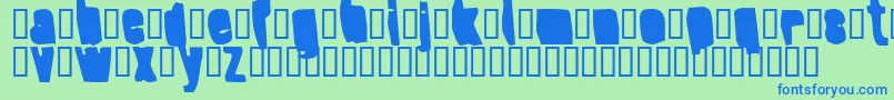 Шрифт SplumpBlack – синие шрифты на зелёном фоне
