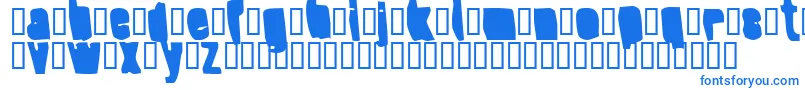 フォントSplumpBlack – 白い背景に青い文字