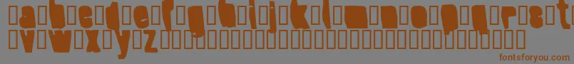 Шрифт SplumpBlack – коричневые шрифты на сером фоне