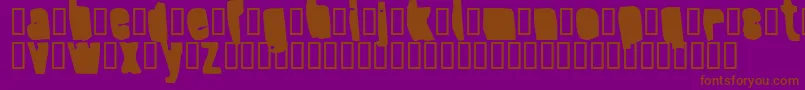 Шрифт SplumpBlack – коричневые шрифты на фиолетовом фоне