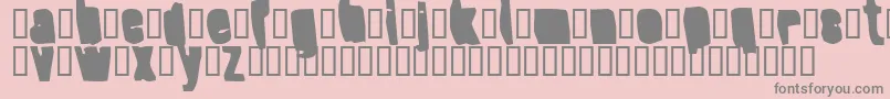 フォントSplumpBlack – ピンクの背景に灰色の文字
