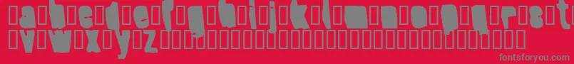 フォントSplumpBlack – 赤い背景に灰色の文字