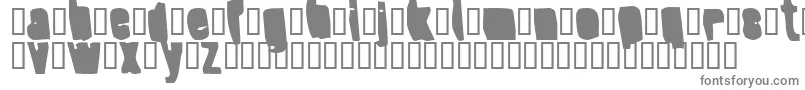 SplumpBlack-fontti – harmaat kirjasimet valkoisella taustalla
