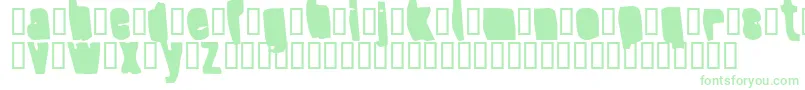 Czcionka SplumpBlack – zielone czcionki na białym tle