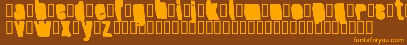 Шрифт SplumpBlack – оранжевые шрифты на коричневом фоне