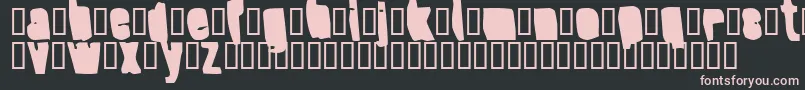 SplumpBlack-fontti – vaaleanpunaiset fontit mustalla taustalla