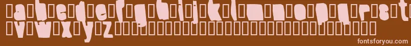 フォントSplumpBlack – 茶色の背景にピンクのフォント