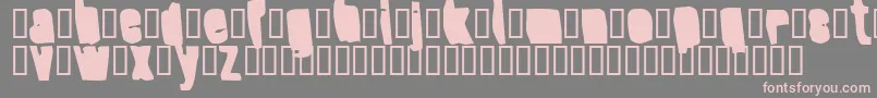 SplumpBlack-fontti – vaaleanpunaiset fontit harmaalla taustalla