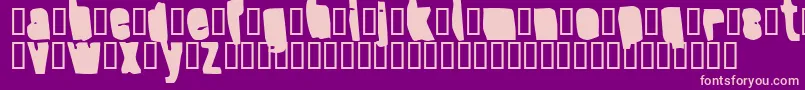 Fonte SplumpBlack – fontes rosa em um fundo violeta