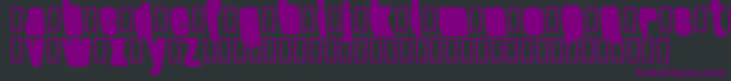 Шрифт SplumpBlack – фиолетовые шрифты на чёрном фоне