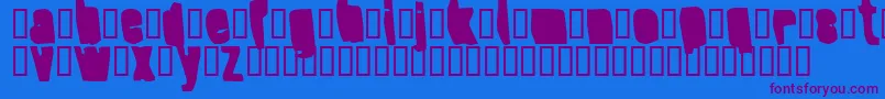 Шрифт SplumpBlack – фиолетовые шрифты на синем фоне