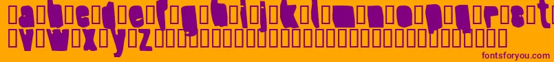 Шрифт SplumpBlack – фиолетовые шрифты на оранжевом фоне