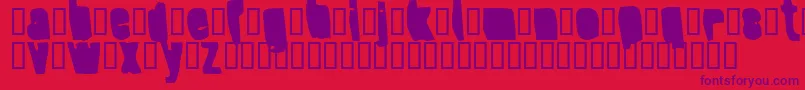 SplumpBlack-Schriftart – Violette Schriften auf rotem Hintergrund