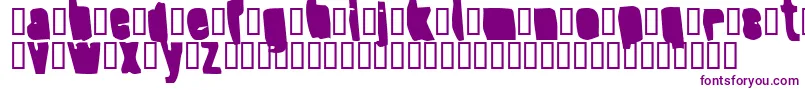 Шрифт SplumpBlack – фиолетовые шрифты на белом фоне