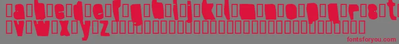 SplumpBlack Font – Red Fonts on Gray Background