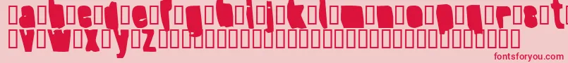 SplumpBlack-fontti – punaiset fontit vaaleanpunaisella taustalla