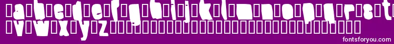 SplumpBlack-fontti – valkoiset fontit violetilla taustalla