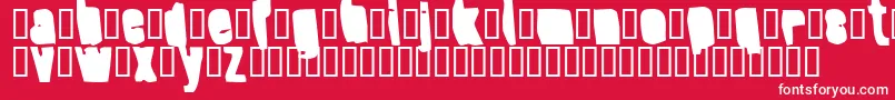 フォントSplumpBlack – 赤い背景に白い文字