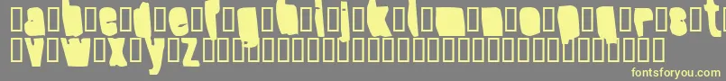 Шрифт SplumpBlack – жёлтые шрифты на сером фоне