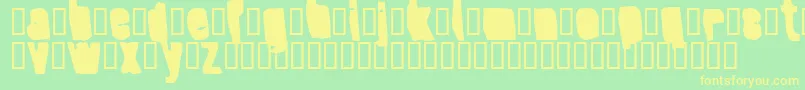 Czcionka SplumpBlack – żółte czcionki na zielonym tle