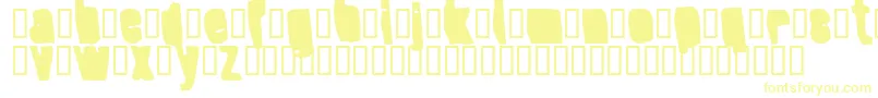 フォントSplumpBlack – 白い背景に黄色の文字