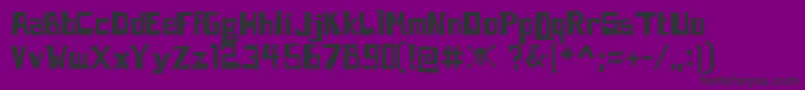 Brecht Font – Black Fonts on Purple Background