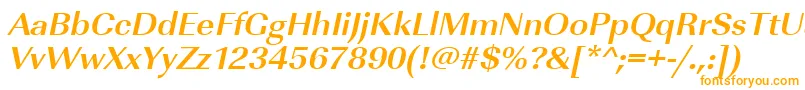 Шрифт UrwimperialtwidBoldOblique – оранжевые шрифты