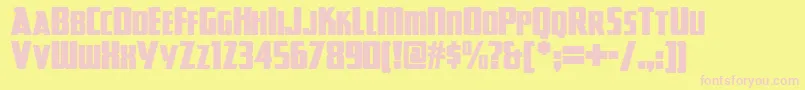 Great Font – Pink Fonts on Yellow Background