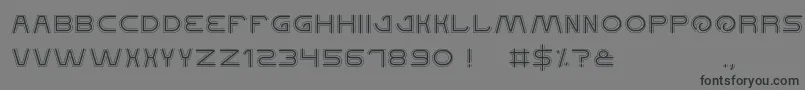 Шрифт QualifiedGood – чёрные шрифты на сером фоне
