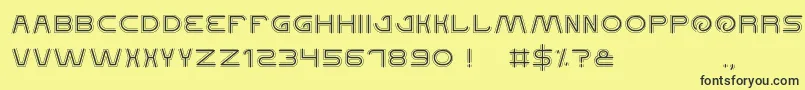 QualifiedGood Font – Black Fonts on Yellow Background
