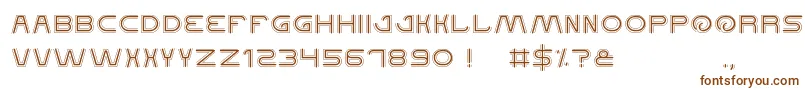 Шрифт QualifiedGood – коричневые шрифты на белом фоне