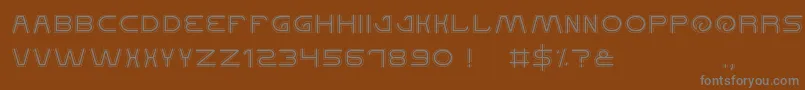 Шрифт QualifiedGood – серые шрифты на коричневом фоне
