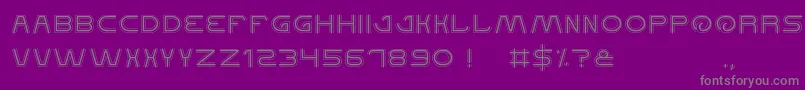 Шрифт QualifiedGood – серые шрифты на фиолетовом фоне