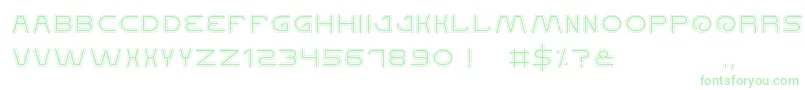 Шрифт QualifiedGood – зелёные шрифты на белом фоне