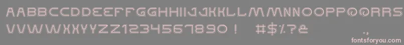 フォントQualifiedGood – 灰色の背景にピンクのフォント