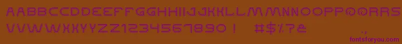 Шрифт QualifiedGood – фиолетовые шрифты на коричневом фоне