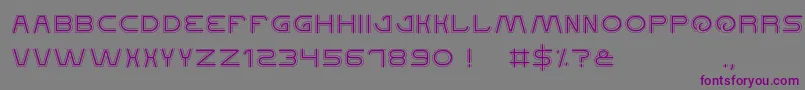 QualifiedGood-fontti – violetit fontit harmaalla taustalla