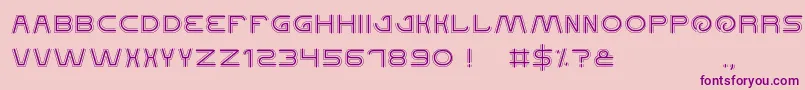 QualifiedGood-fontti – violetit fontit vaaleanpunaisella taustalla