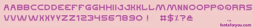 QualifiedGood Font – Purple Fonts on Pink Background