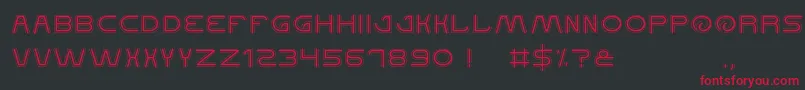 QualifiedGood Font – Red Fonts on Black Background