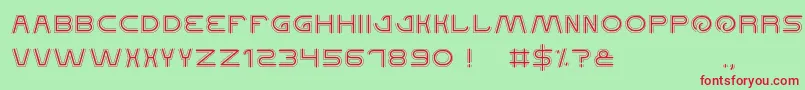 QualifiedGood Font – Red Fonts on Green Background