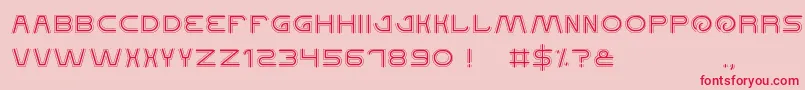 Шрифт QualifiedGood – красные шрифты на розовом фоне