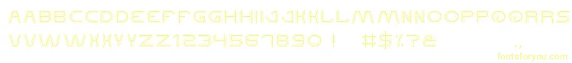 Шрифт QualifiedGood – жёлтые шрифты