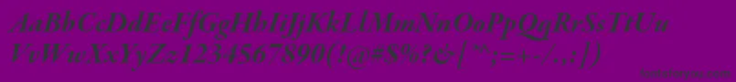 GaramondpremrproBditsubh Font – Black Fonts on Purple Background