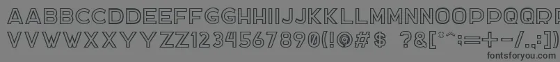 DockerTwo Font – Black Fonts on Gray Background