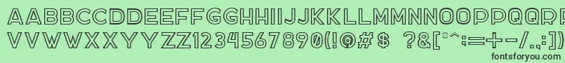 DockerTwo Font – Black Fonts on Green Background