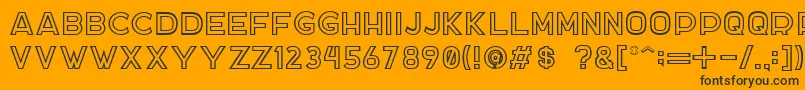 DockerTwo Font – Black Fonts on Orange Background