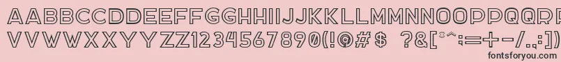 DockerTwo Font – Black Fonts on Pink Background