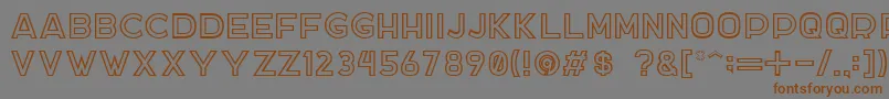 DockerTwo Font – Brown Fonts on Gray Background