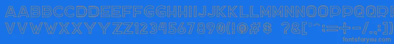 DockerTwo Font – Gray Fonts on Blue Background